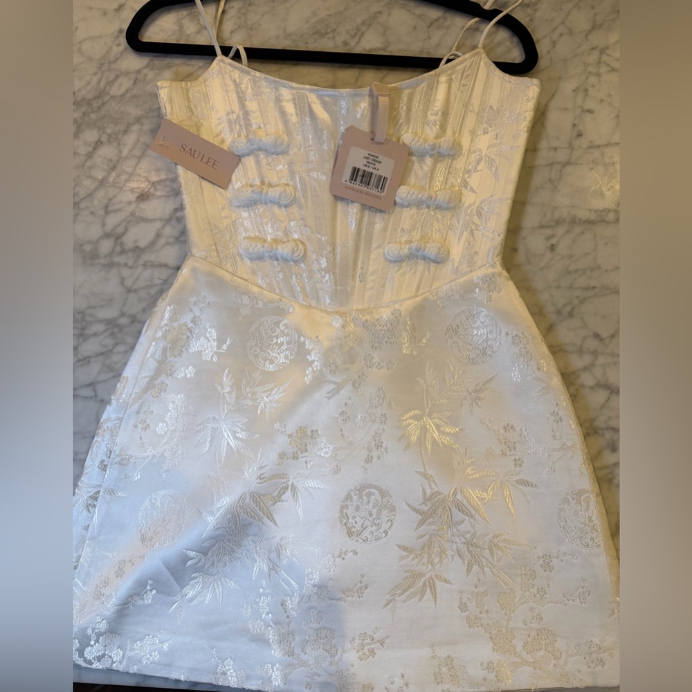 SAU LEE Joey Dress in White - Size 2 (NWT) - Picture 10 of 12